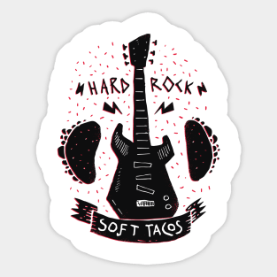 Rock 'n Roll Music Tacos Sticker